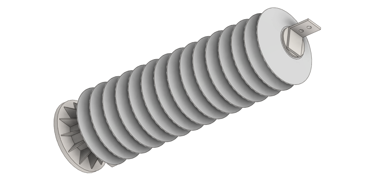 3D модель Изолятор с полимерной изоляцией 15 кВ