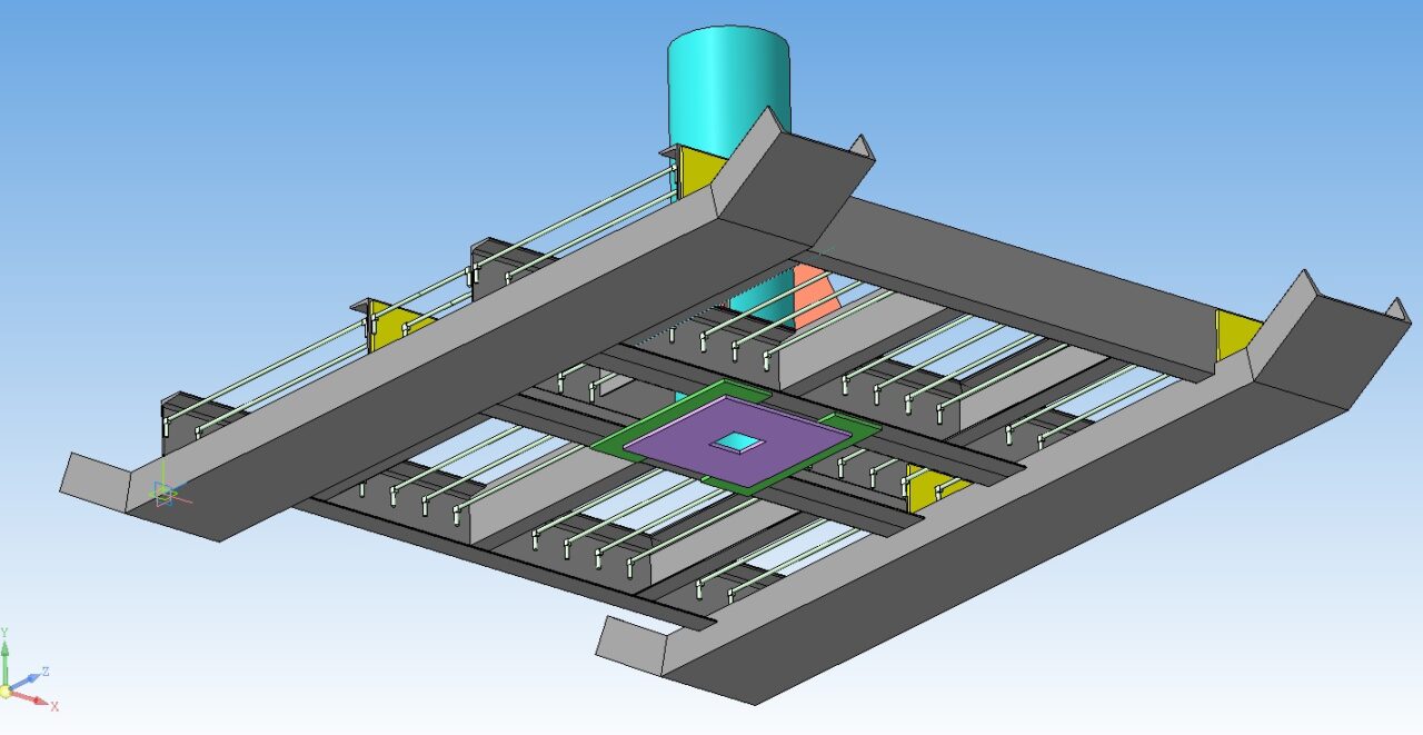 3D модель Модель передвижной опоры ЛЭП