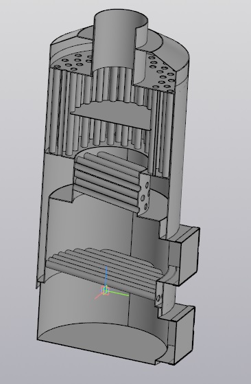 Чертеж Котёл водогрейный ТУ-300 квт