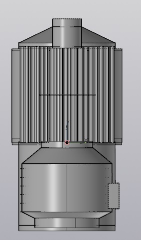 Чертеж Котёл паровой 1000 тонн
