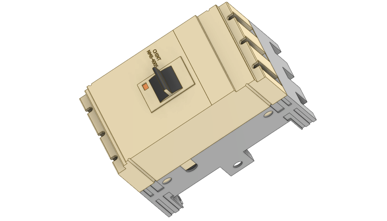 3D модель Автоматические выключатели Chint nm8(s) и аксессуары к ним