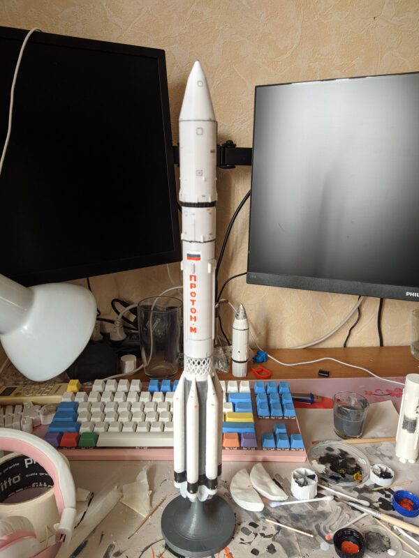 3D модель Ракета-носитель Протон-М (упрощенная модель)