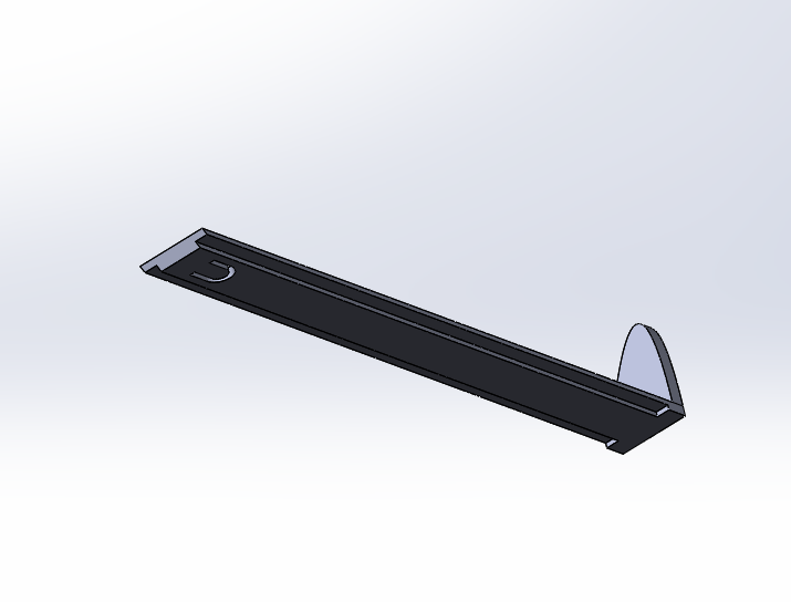 3D модель Линейка дырокола BRAUBERG