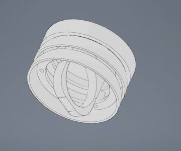 3D модель Корпус для погодного датчика из китая типа "Экран Стивенсона"