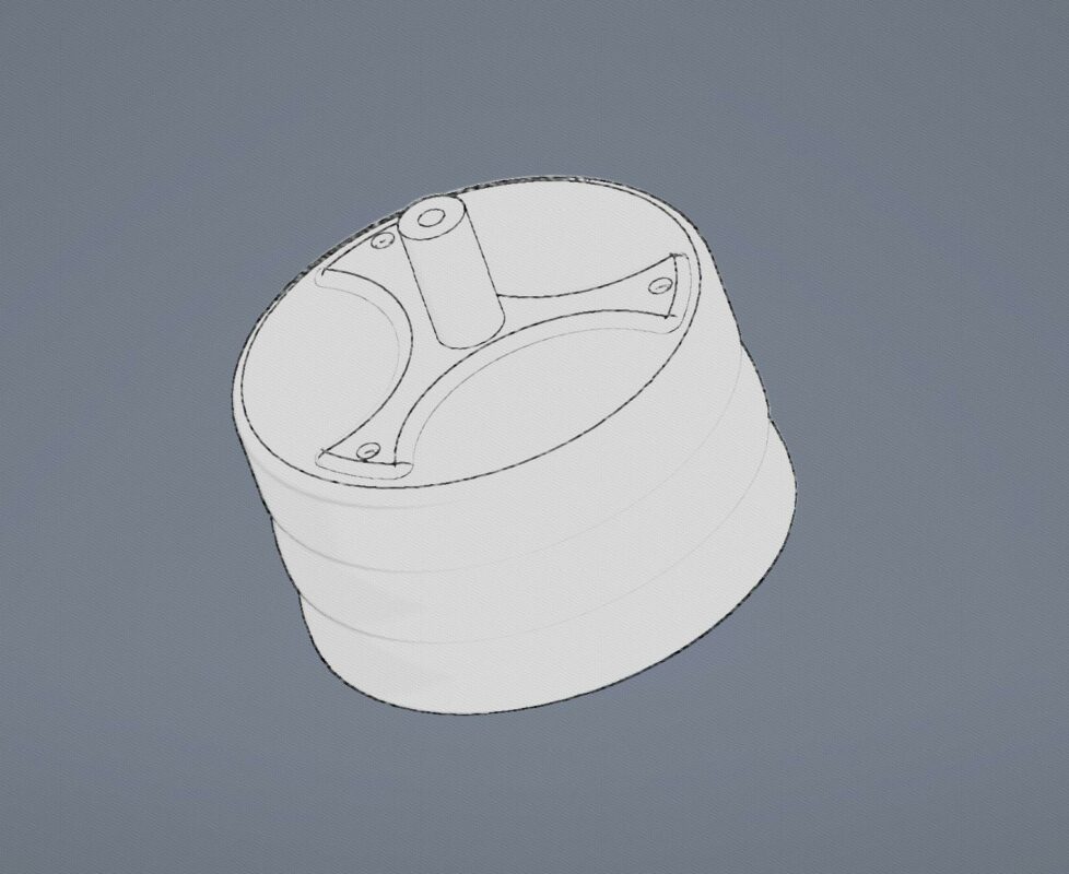 3D модель Корпус для погодного датчика из китая типа "Экран Стивенсона"