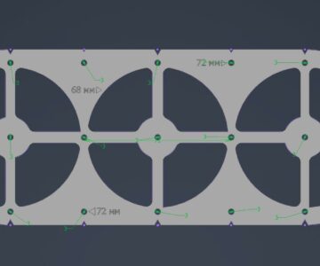 3D модель Шаблон универсальный для подрозетника на 3 поста