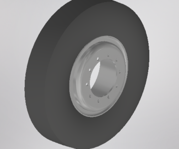 3D модель Колесо камаза 11R20