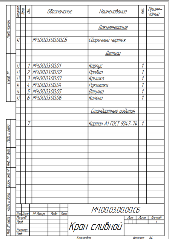 3D модель Кран сливной МЧ.00.03.00.00.СБ с ходом работы