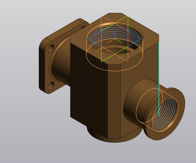 3D модель Кран сливной МЧ.00.03.00.00.СБ с ходом работы