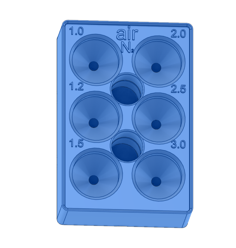 3D модель Лоток для сопел лазерной резки металла