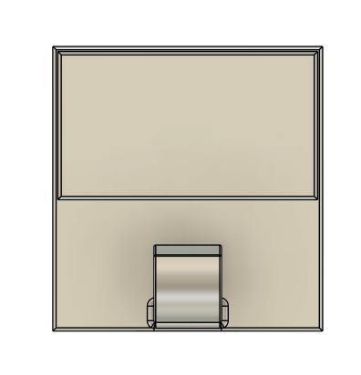 3D модель Пластиковая табличка с крючком