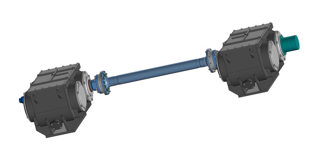 3D модель Вибромашина для агломерационного грохота.