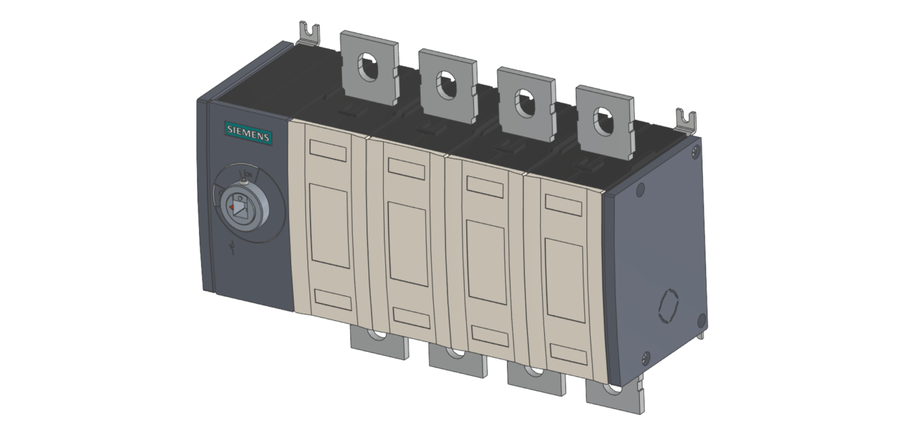 Чертеж Низковольтный выключатель-разъединитель Siemens