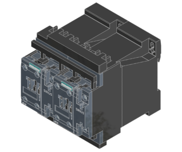 3D модель Реверсивная пусковая сборка - магнитный контактор с реверсом Siemens