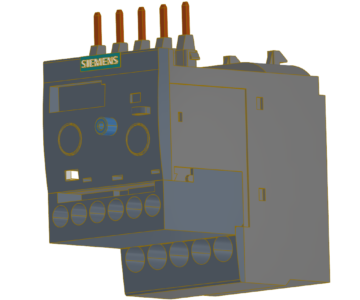 3D модель Электронное реле перегрузки серии SIRIUS 3RB3 от Siemens