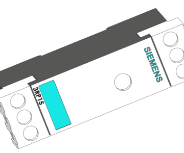 3D модель Электронное реле времени с задержкой включения Siemens sirius 3rp1525-1ap30