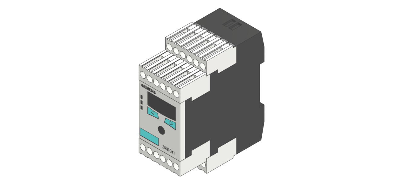 3D модель Реле контроля / мониторинга температуры Siemens  3RS10411GW50