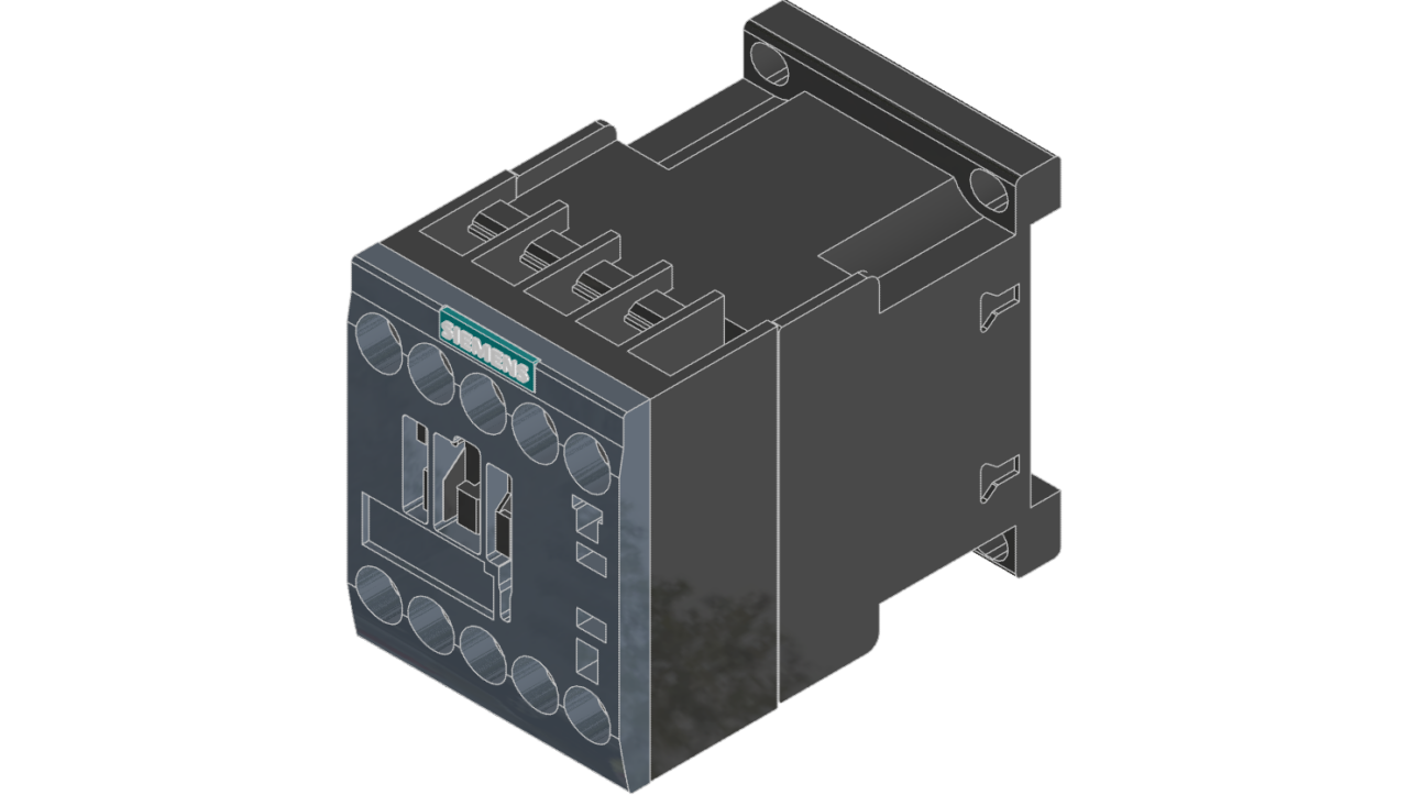 3D модель Контактор Siemens SIRIUS 3RT2