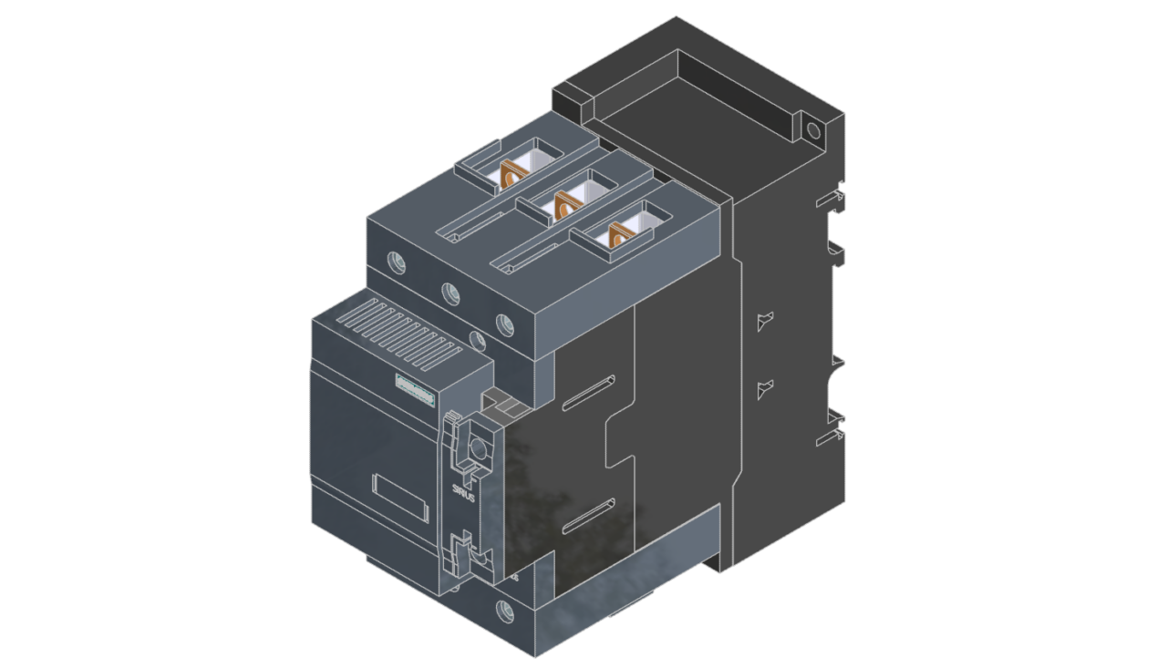 3D модель Контактор-конденсатора Siemens SIRIUS 3RT