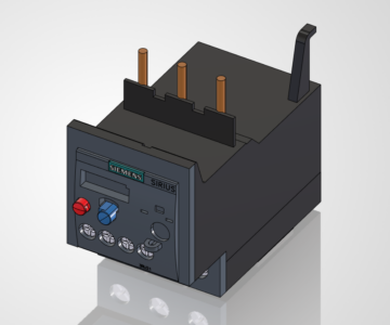Чертеж Термическое реле Siemens 3RU21-1