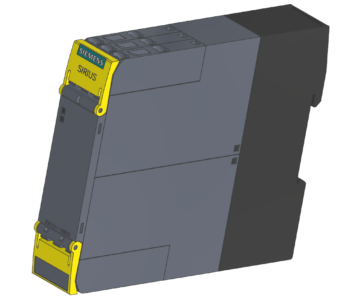 3D модель Модуль расширения выхода для реле безопасности серии SIRIUS SAFETY 3SK12112BB0 от компании Siemens.