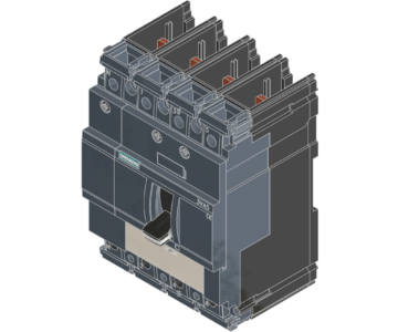 3D модель Автоматический выключатель (MCCB) из серии Siemens 3VA5