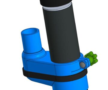 3D модель Пылеуловителя для станка с ЧПУ со шпинделем 500вт