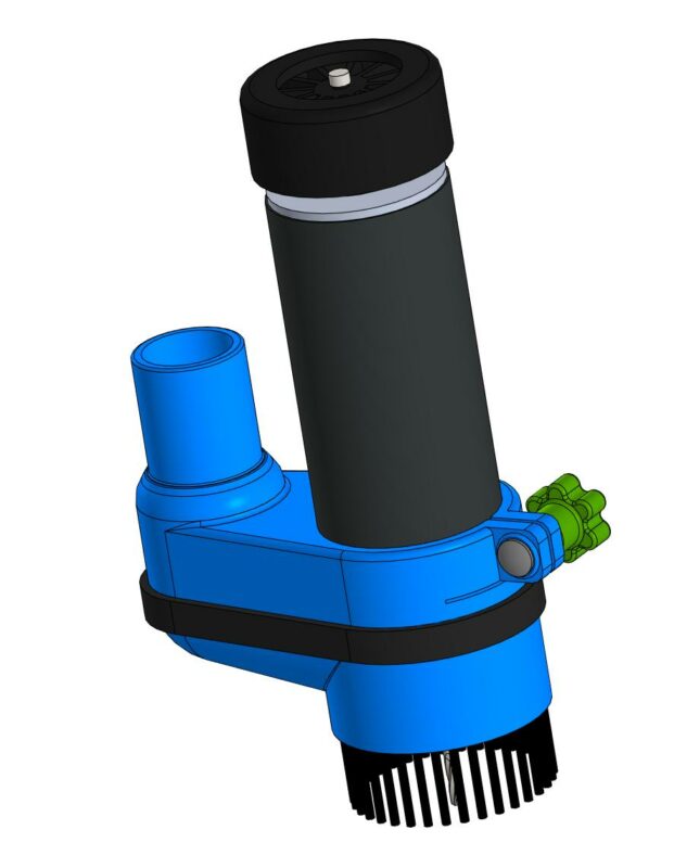 3D модель Пылеуловителя для станка с ЧПУ со шпинделем 500вт
