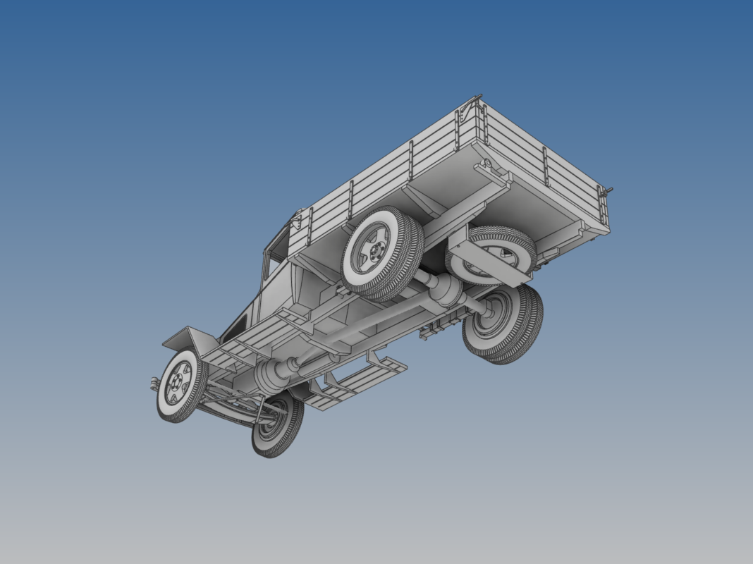 3D модель 3д модель ГАЗ-АА