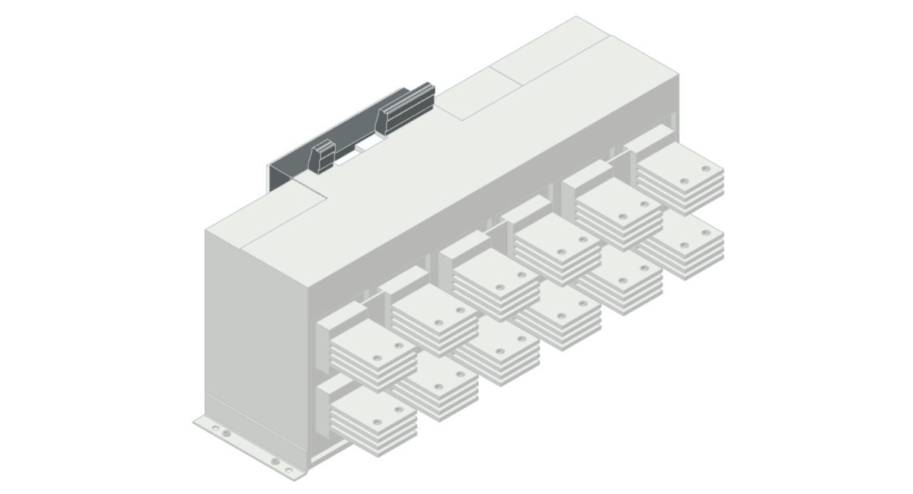 3D модель Автоматический воздушный выключатель ABB Emax3 E6.3X A_MS 5000 3p FHR