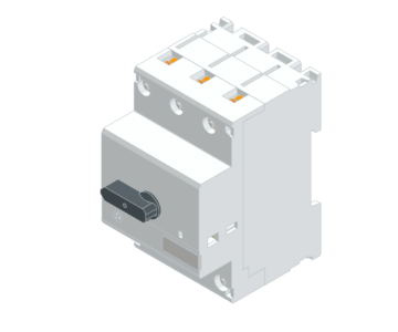 3D модель Ручной моторный пускатель ABB MS225