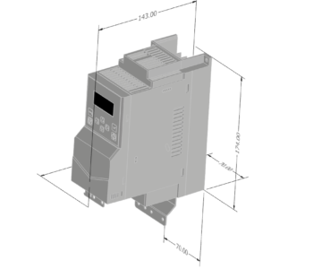 3D модель Частотный преобразователь ABB ACH180