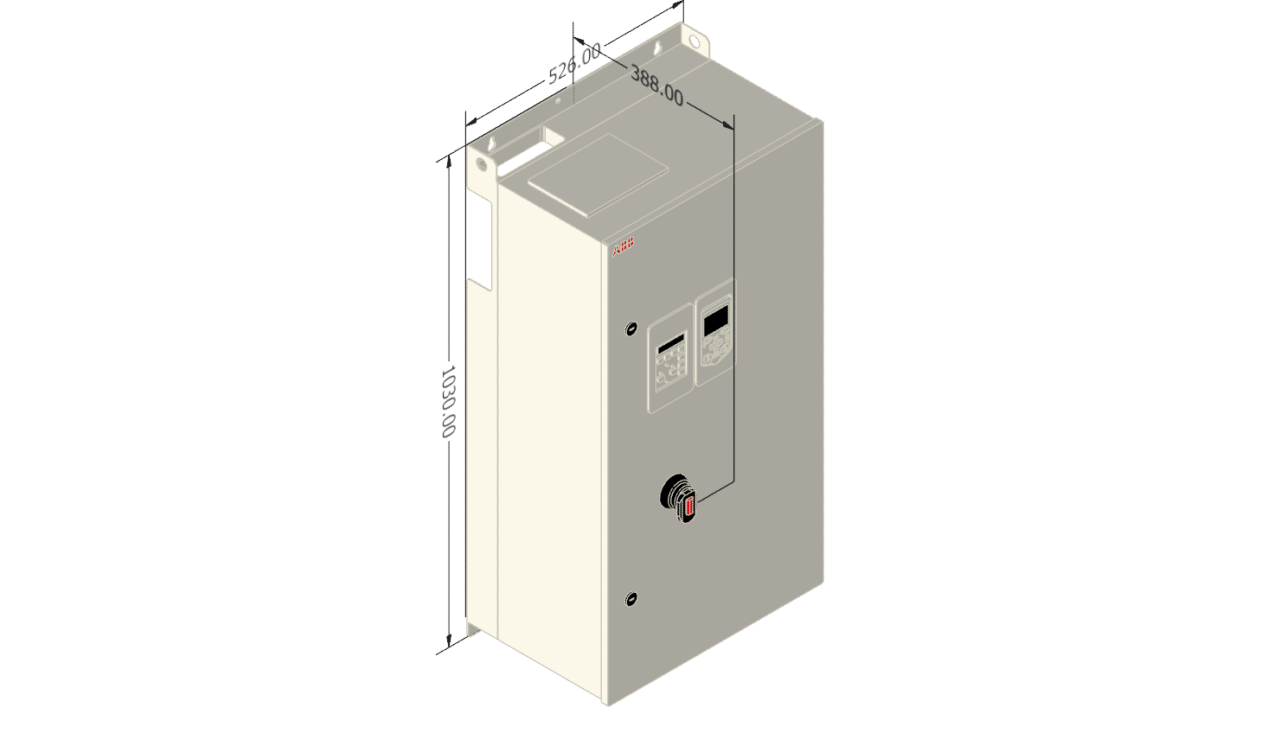 3D модель Частотный преобразователь переменного тока ABB ACH580