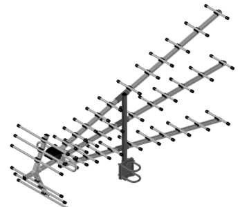 Чертеж 3D модель антенны BAS-1140-P Triton-XL-UHF