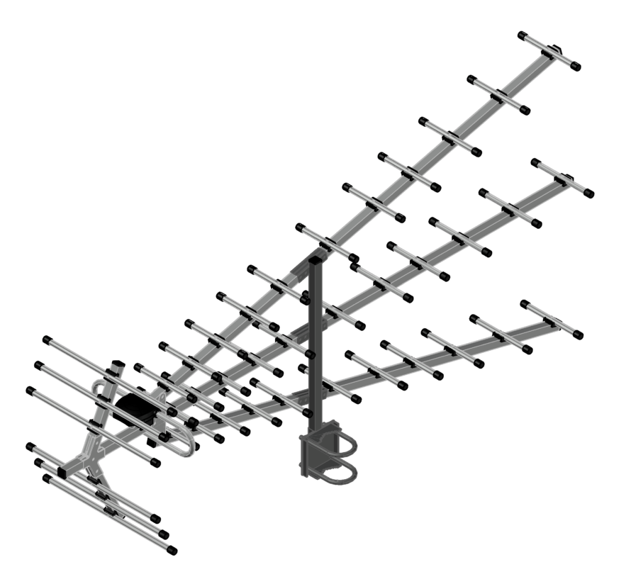 Чертеж 3D модель антенны BAS-1140-P Triton-XL-UHF