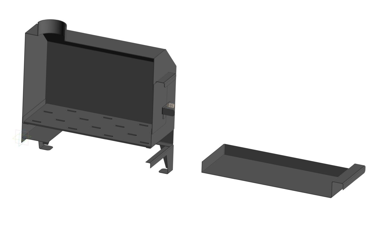 3D модель Буржуйка (3d модель, чертежи)