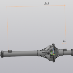 3D модель Передний мост УаЗ - 469