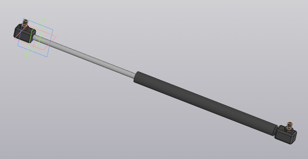 Чертеж Газовый упор Нива