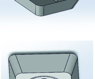 3D модель Опора для 45 конструкционного профиля