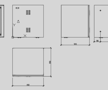 Чертеж Шкафы Linea O