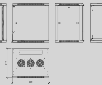 Чертеж Шкафы LINEA W