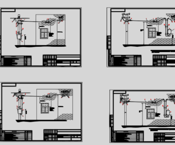 Чертеж Примеры установки учета и АСКОЕ 0,4 кВ