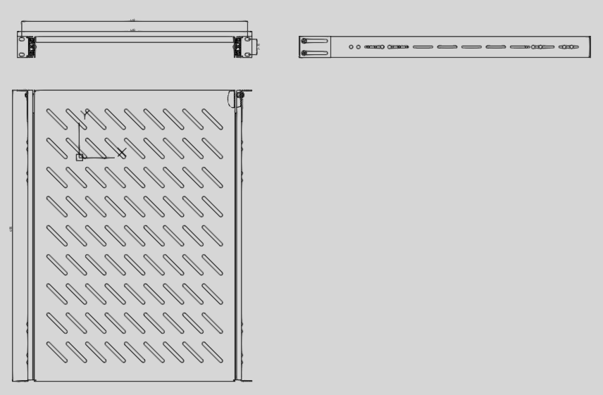 Чертеж Аксессуары к шкафам Linea F,N,O,S,W