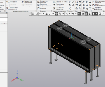 3D модель Калорифер мощностью 1930 кВт в холодный период