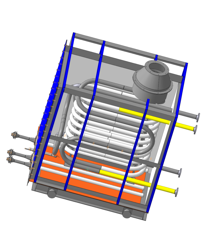 3D модель Печь-подогреватель газа прямого действия