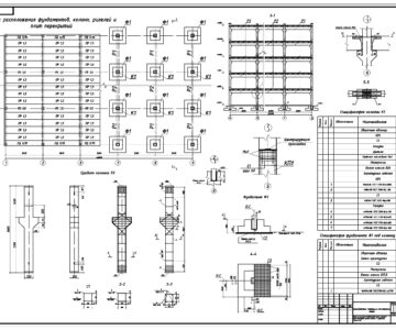 Чертеж Проектирование железобетонных конструкций многоэтажного промышленного здания 40×18