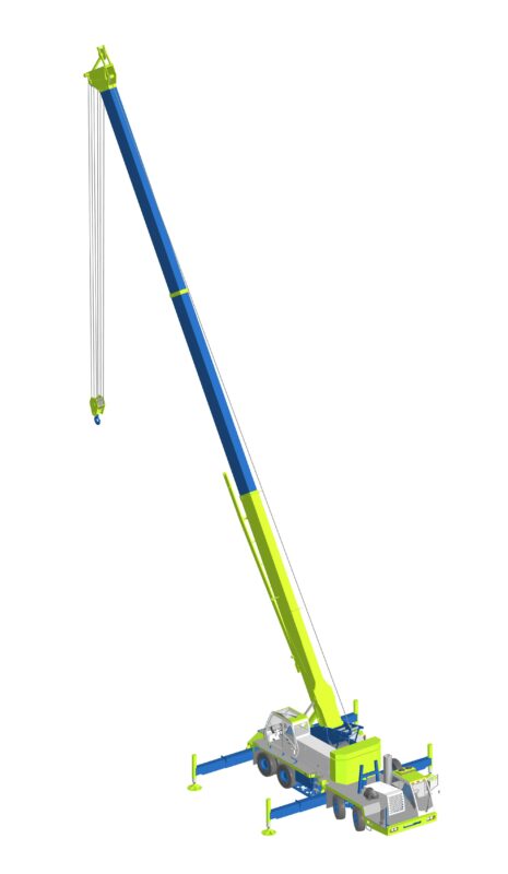 3D модель Кран на автомобильном шасси