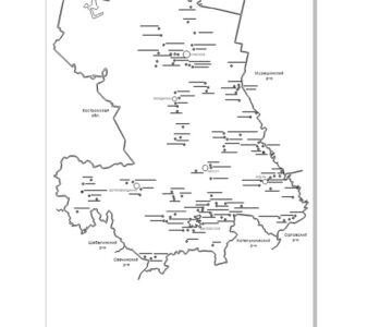 Чертеж Карта Даровской район