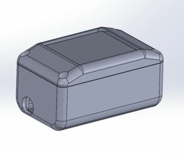 3D модель Корпус силового модуля для преобразователя постоянного тока XY-3606 с 12 В в 5 В