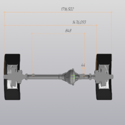 3D модель Передний мост УаЗ - 469